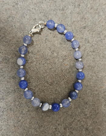 Blue Lace Agate Anklet